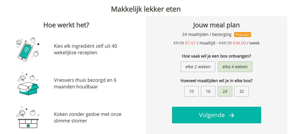 bestel met korting bij mealhero